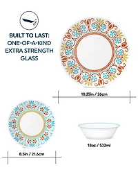 Corelle Global Collection Terracotta Dreams 12 Pc. Dinnerware Set, Service for 4