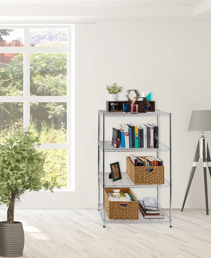 Seville Classics 4-Tier Steel Wire Shelf