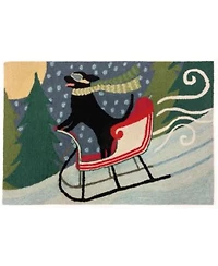 Liora Manne Frontporch Sledding Dog Area Rug