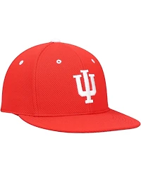 Men's adidas Crimson Indiana Hoosiers On-Field Baseball Fitted Hat