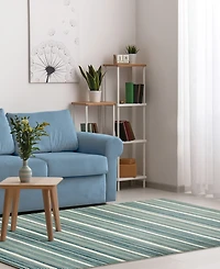 Liora Manne' Aruba Faded Stripe 8'3" x 11'6" Area Rug