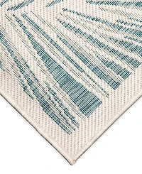 Liora Manne' Carmel Fronds 7'10" x 7'10" Square Outdoor Area Rug