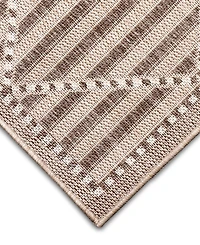 Liora Manne' Malibu Checker Diamond 1'11" x 7'6" Runner Outdoor Area Rug