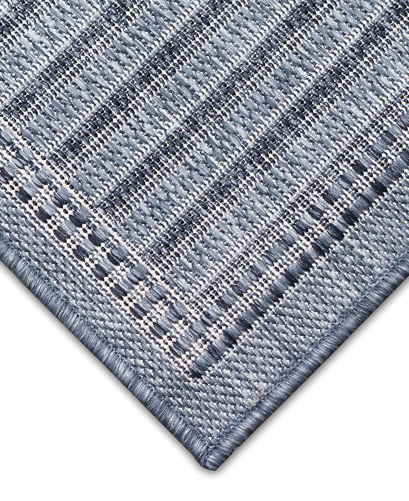 Liora Manne' Malibu Simple Border 7'10" x Square Outdoor Area Rug