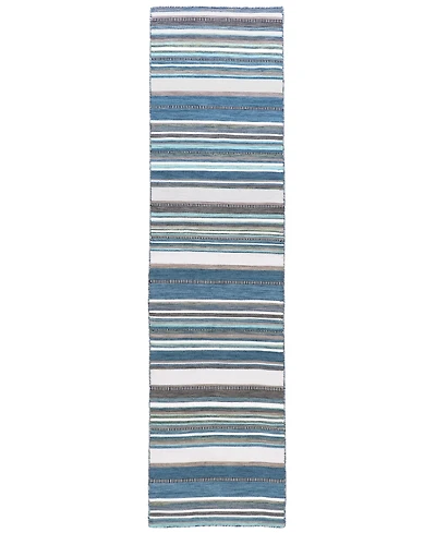 Liora Manne' Sonoma Malibu Stripe 2' x 8' Runner Outdoor Area Rug