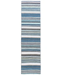 Liora Manne' Sonoma Malibu Stripe 2' x 8' Runner Outdoor Area Rug