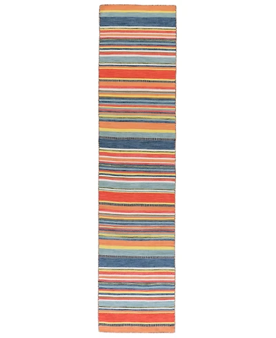 Liora Manne' Sonoma Malibu Stripe 2' x 8' Runner Outdoor Area Rug