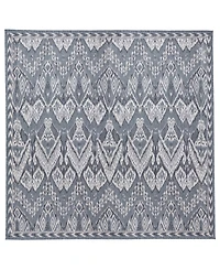Liora Manne' Malibu Ikat 7'10" x 7'10" Square Outdoor Area Rug