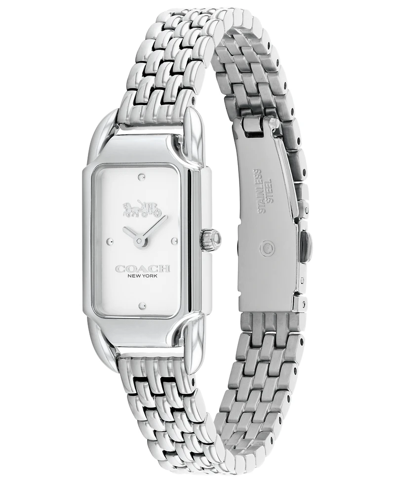 Coach Women's Cadie Stainless Steel Bracelet Watch 17.5mmX28.5mm