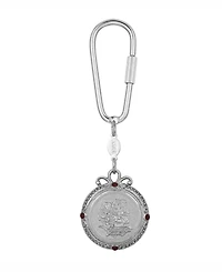 Women's January Flower of the Month Carnations Key Fob