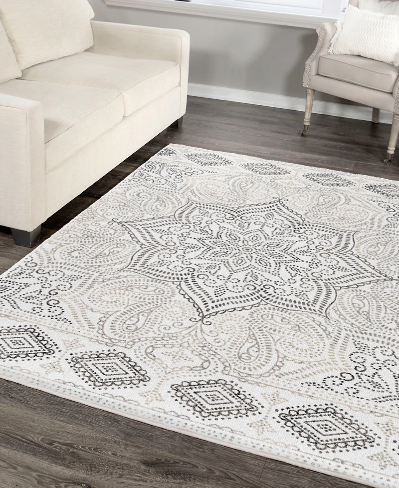 Closeout! Orian Adagio Paisley Points 8'10" x 13' Area Rug