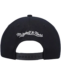 Men's Mitchell & Ness Black Boston Celtics Hardwood Classics Script 2.0 Snapback Hat