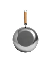 Joyce Chen Classic Series Carbon Steel Stir Fry Pan with Birch Handle, 12"