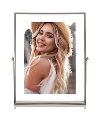 Metal Easel Float Picture Frame, 5" x 7"