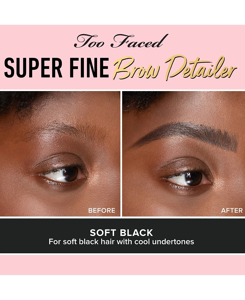 Too Faced Super Fine Brow Detailer Retractable Eyebrow Pencil