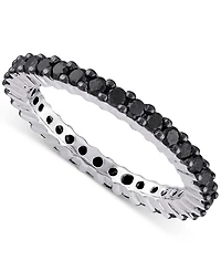 Black Diamond Eternity Band (1 ct. t.w.) 10k White Gold