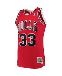 Men's Mitchell & Ness Scottie Pippen Red Chicago Bulls Big and Tall Hardwood Classics Jersey