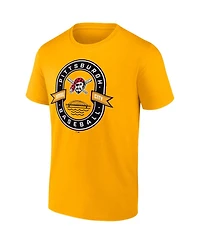 Men's Fanatics Gold Pittsburgh Pirates Iconic Glory Bound T-shirt