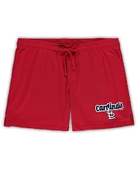 Women's Concepts Sport Red St. Louis Cardinals Plus Cloud Tank Top and Shorts Sleep Set
