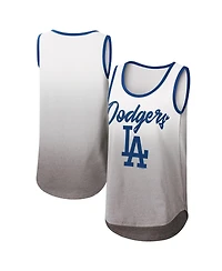 Women's G-iii 4Her by Carl Banks White Los Angeles Dodgers Logo Opening Day Tank Top