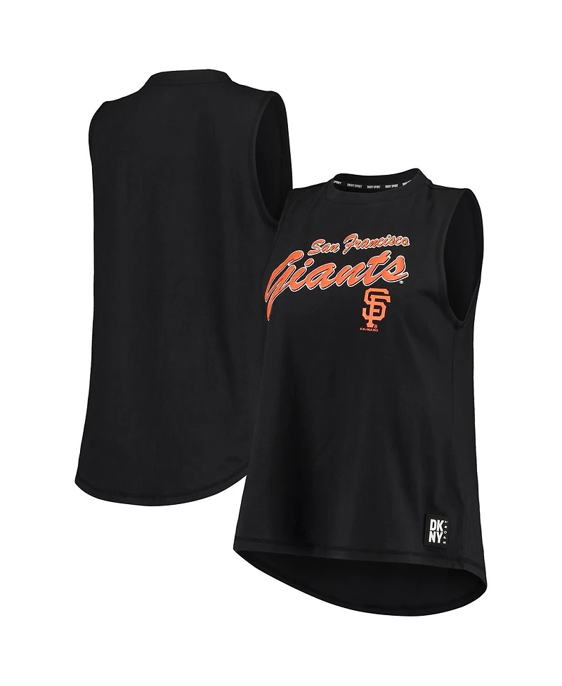 Women's Dkny Sport Black San Francisco Giants Marcie Tank Top