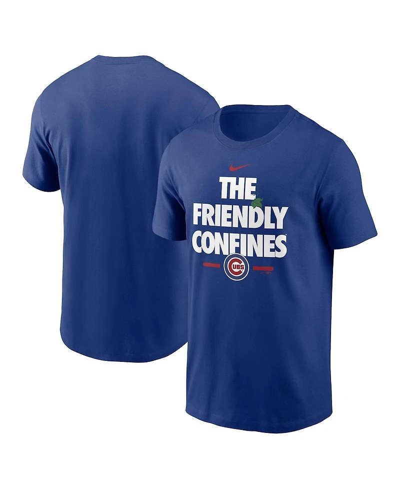 Men's Nike Royal Chicago Cubs The Friendly Confines Local Team T-shirt