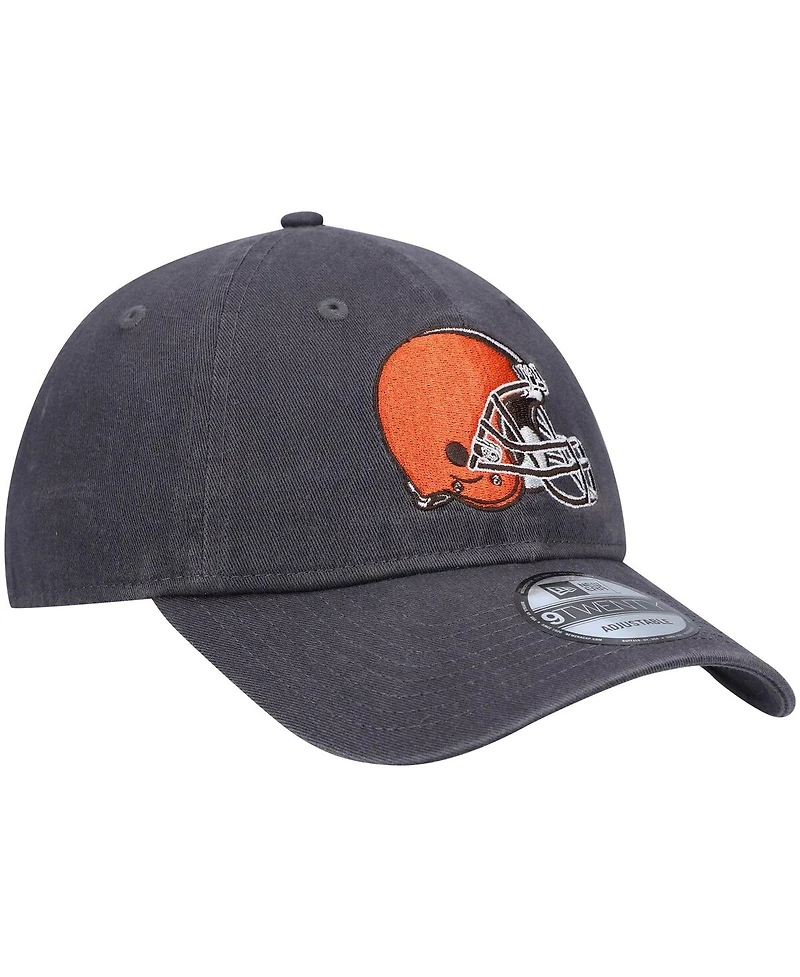 Men's New Era Graphite Cleveland Browns Icon Core Classic 2.0 9Twenty Adjustable Hat