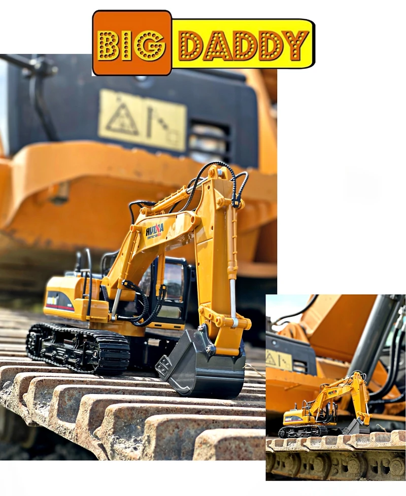 Mag-Genius Die Cast 15 Channel Rc Fully Functional Excavator Toy