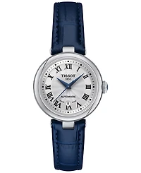 Tissot Women's Swiss Automatic Bellissima Blue Leather Strap Watch 29mm