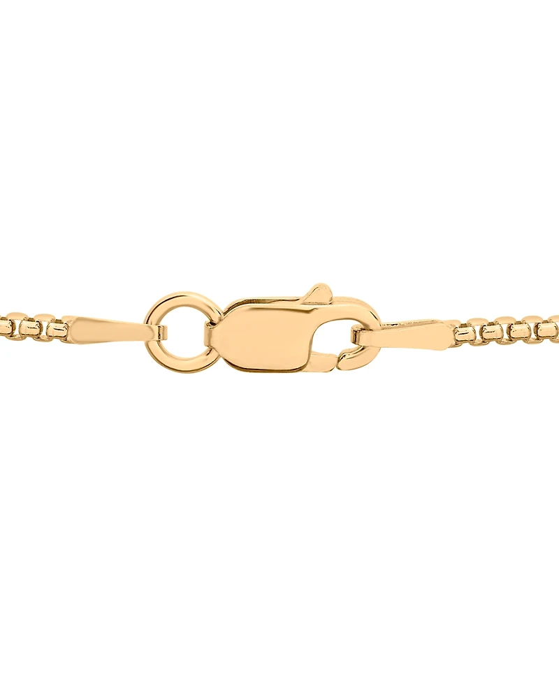 Men's Diamond Nefertiti 22" Pendant Necklace (1/4 ct. t.w.) in 14k Gold-Plated Sterling Silver