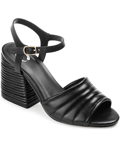 Journee Collection Women's Charmaine Block Heel Sandals