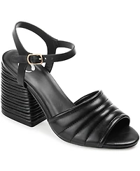 Journee Collection Women's Charmaine Block Heel Sandals
