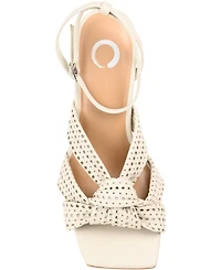 Journee Collection Women's Naommi Perforated Sandals