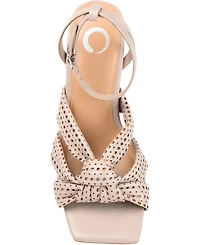Journee Collection Women's Naommi Perforated Sandals