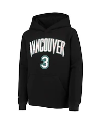 Big Boys Mitchell & Ness Shareef Abdur-Rahim Black Vancouver Grizzlies Hardwood Classics Name and Number Pullover Hoodie