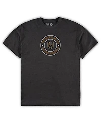 Men's Concepts Sport Black, Heathered Charcoal Vegas Golden Knights Big and Tall T-shirt Shorts Sleep Set