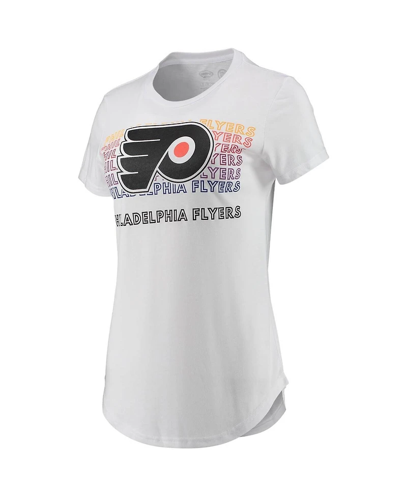 Women's Concepts Sport White, Charcoal Philadelphia Flyers Sonata T-shirt and Leggings Set