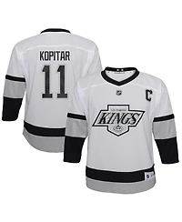Preschool Boys and Girls Anze Kopitar White Los Angeles Kings 2021/22 Alternate Replica Player Jersey