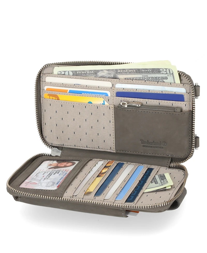 Timberland Rfid Leather Phone Crossbody Wallet Bag