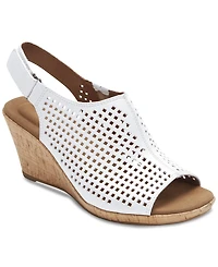 Rockport Women's Briah Perf Sling Wedge Sandals