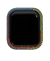 Steve Madden Womens Rainbow Crystal Apple Watch Bumper