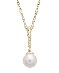 Cultured Freshwater Pearl Fashion Pendant in 14K Yellow Gold
