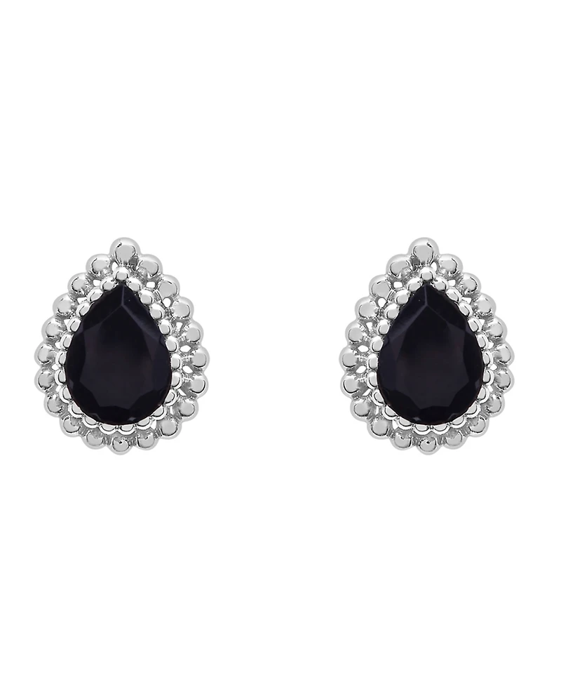 Onyx Beaded Earrings, Pendant and Ring Set