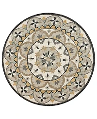 Lr Home Radiance Rdc-100 4' x 4' Round Area Rug