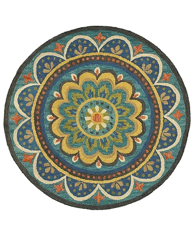 Lr Home Radiance Rdc-026 4' x 4' Round Area Rug