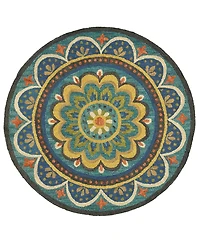 Lr Home Radiance Rdc-026 4' x 4' Round Area Rug