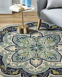 Lr Home Radiance Rdc-077 6' x 6' Round Area Rug