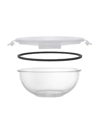 JoyJolt Glass Mixing Bowls with Lids, Set of 5