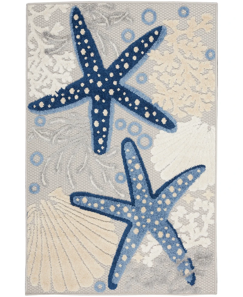 Nourison Home Aloha ALH24 2'8" x 4' Outdoor Area Rug