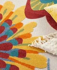Nourison Home Aloha ALH25 7'10" x 7'10" Round Outdoor Area Rug